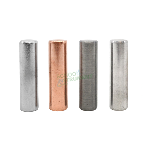 Equal Volume Metal Cylinders, Set of 4